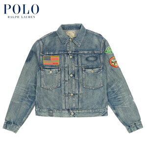 ラルフローレン POLO Ralph Lauren ワッペン&リペア デニム ジャケット Gジャン