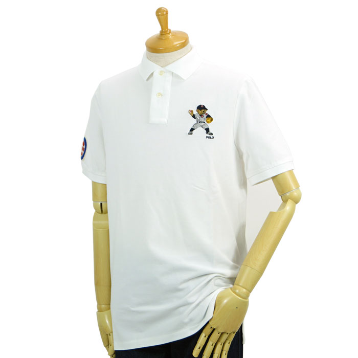 ラルフローレン POLO Ralph Lauren MLB シカゴ カブス クラシックフィット ポロベア ポロシャツ ホワイト