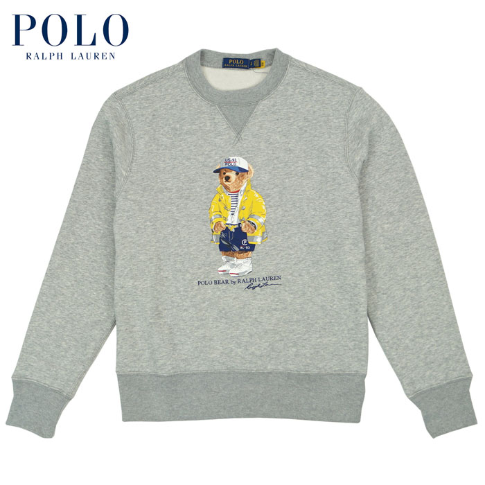 ラルフローレン POLO Ralph Lauren ポロベアー 前V スウェット RL93 ファイヤーマンJKT グレー