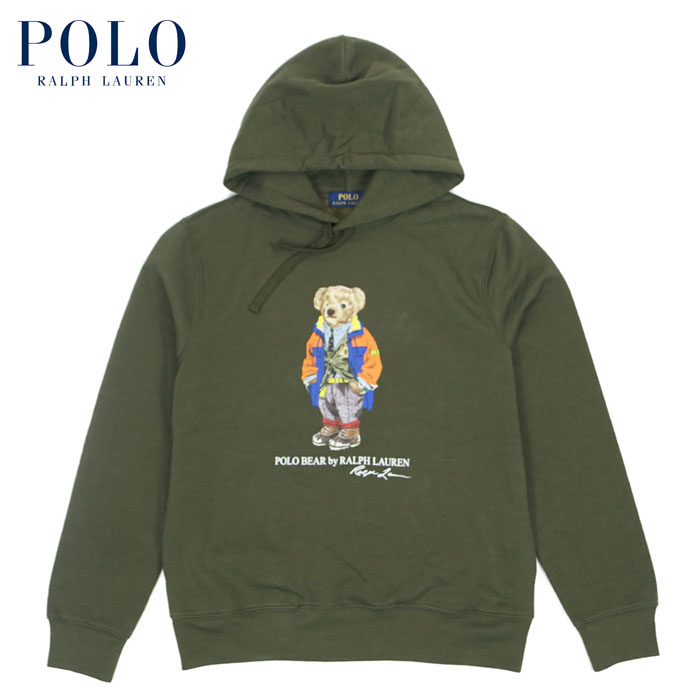 ポロ ラルフローレン パーカー メンズ ラルフローレン POLO Ralph Lauren ポロベアー スウェット パーカー アウトドア スーツ オリーブ