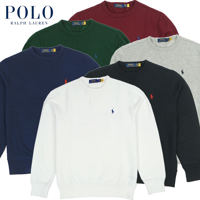 ラルフローレン ラルフローレン POLO Ralph Lauren ワンポイントポニー クルーネック 両V スウェット 6カラー