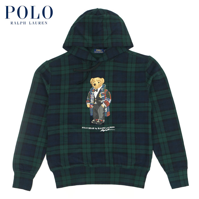 ポロ ラルフローレン パーカー メンズ ラルフローレン POLO Ralph Lauren ポロベアー スウェット パーカー ダッフルコート ブラックウォッチ柄