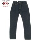 ダブルアールエル RRL ラルフローレン ワンウォッシュ スリムナロー ジーンズ DOUBLE RL SLIM NARROW BLUE WASH ZIP FLY