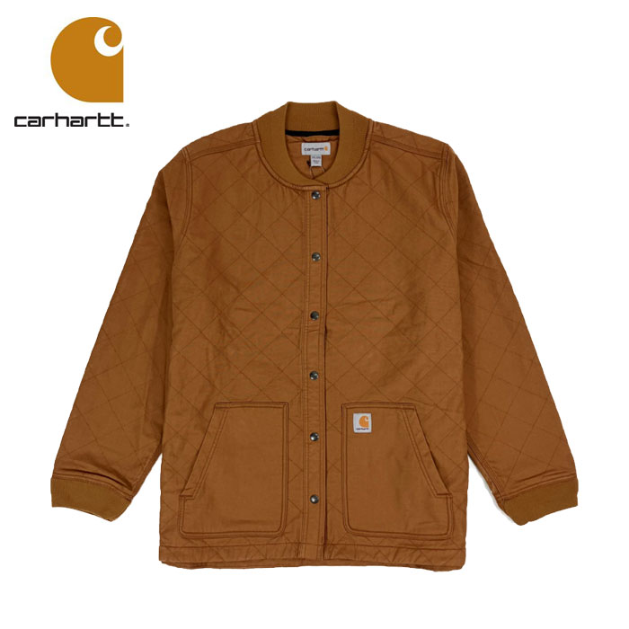 楽天BEEFカーハート ウイメンズ キルティング フリース ダック ジャケット CARHARTT CANVAS SNAP FRONT SHIRT JACKET