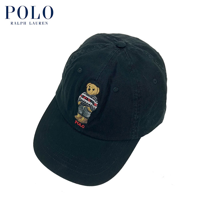 ポロ ラルフ ローレン ラルフローレン POLO Ralph Lauren ポロ ビッグ ポロベアー キャップ ニットスタイル ブラック