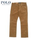 ラルフローレン POLO Ralph Lauren VARICK SLIM STRAIGHT STRETCH コーデュロイ ストレッチ パンツ ブラウン