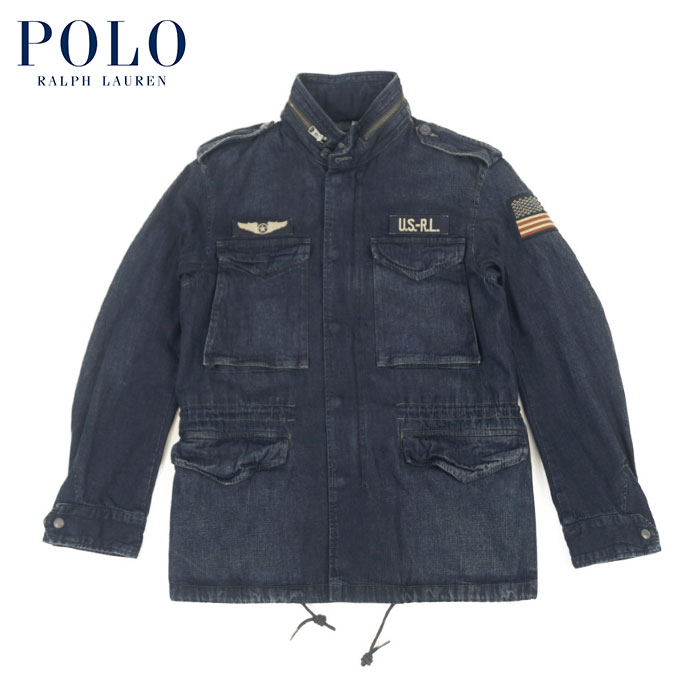 ラルフローレン ラルフローレン POLO Ralph Lauren インディゴデニム M-65タイプ フィールド ジャケット