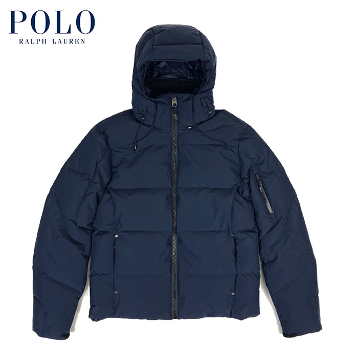 ラルフローレン ラルフローレン POLO Ralph Lauren リップストップ フーデット ダウン ジャケット ネイビー