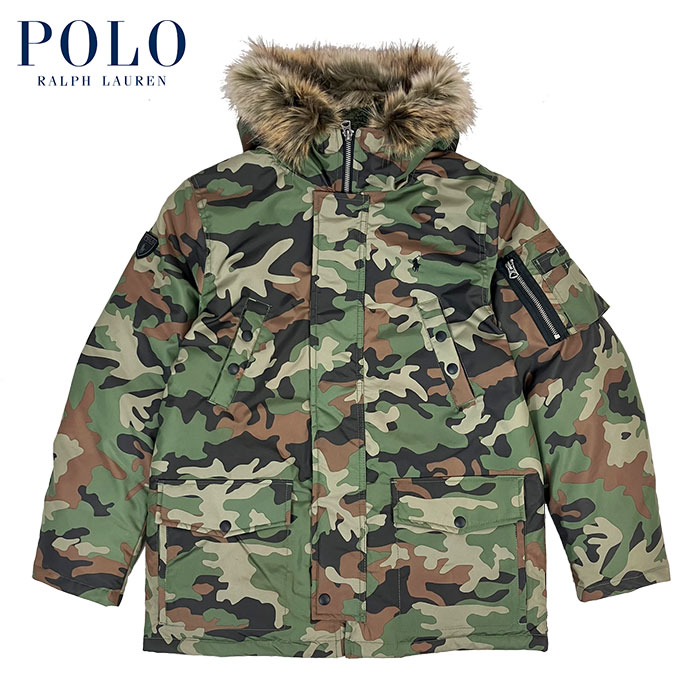 ラルフローレン POLO by Ralph Lauren ボーイズ N3B 迷彩 ダウン ジャケット