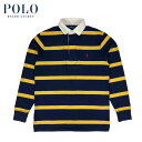 ラルフローレン POLO Ralph Lauren クラシックフィット ボーダー ラガーシャツ RUGBY SHIRTS ネイビーイエロー