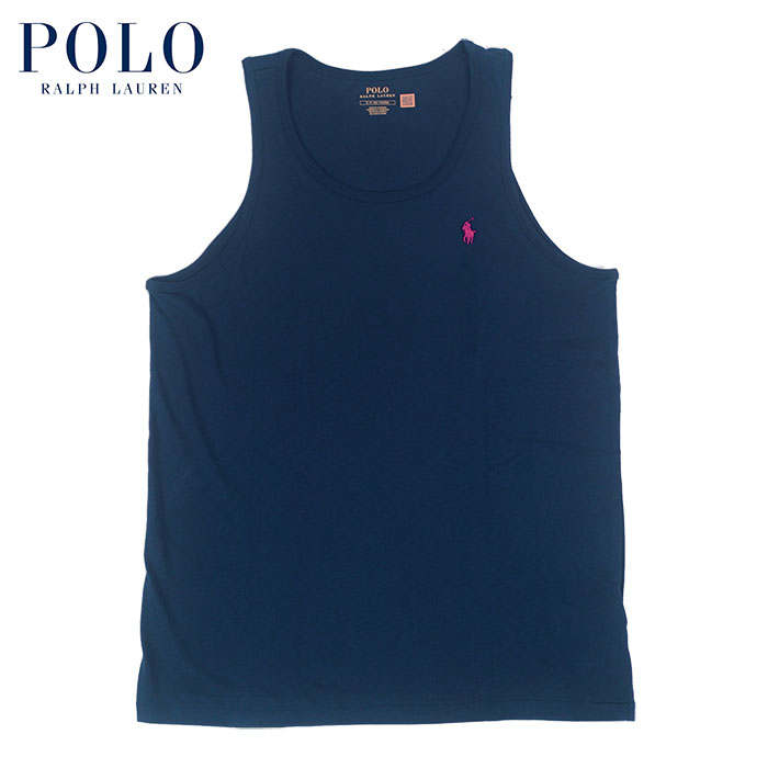 ラルフローレン POLO Ralph Lauren ワンポイント ポニー タンクトップ ネイビー