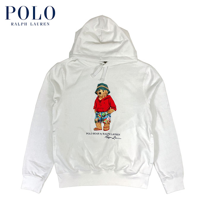 ポロ ラルフローレン パーカー メンズ ラルフローレン POLO Ralph Lauren ポロベアー スウェット ビーチスタイル ホワイト