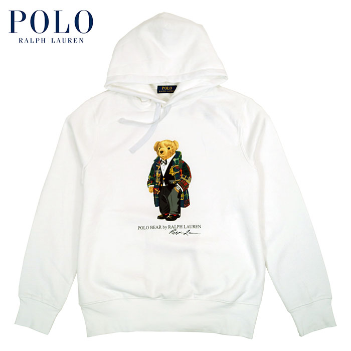 ポロ ラルフローレン パーカー メンズ ラルフローレン POLO Ralph Lauren ポロベアー スウェット パーカー ダッフルコート ホワイト