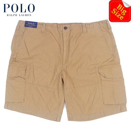 ラルフローレン POLO Ralph Lauren ビックサイズ クラシックフィット カーゴ ショーツ ベージュ ラルフローレン POLO Ralph Lauren ビックサイズ クラシックフィット カーゴ ショーツ ベージュ