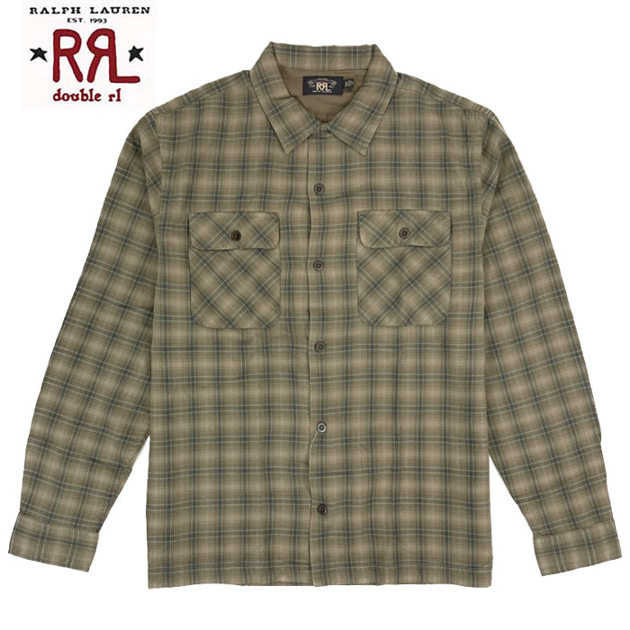 RRL ラルフローレン DOUBLE RL ダブルアールエル オンブレチェック シャツ OMBRECHECK CAMP SHIRTS