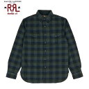 楽天BEEFRRL ラルフローレン DOUBLE RL ダブルアールエル カーター キャンプ オンブレチェック ネルシャツ RRL SWEET ORR LONG SLEEVE SPORT SHIRT