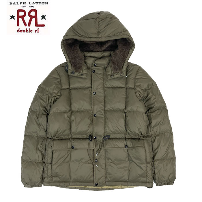 ラルフローレン ダブルアールエル フーデットキルテッド フーデッド ジャケット RRL ラルフローレン DOUBLE RL BRINKLOW QUILTED HOODED JACKET OLIVE