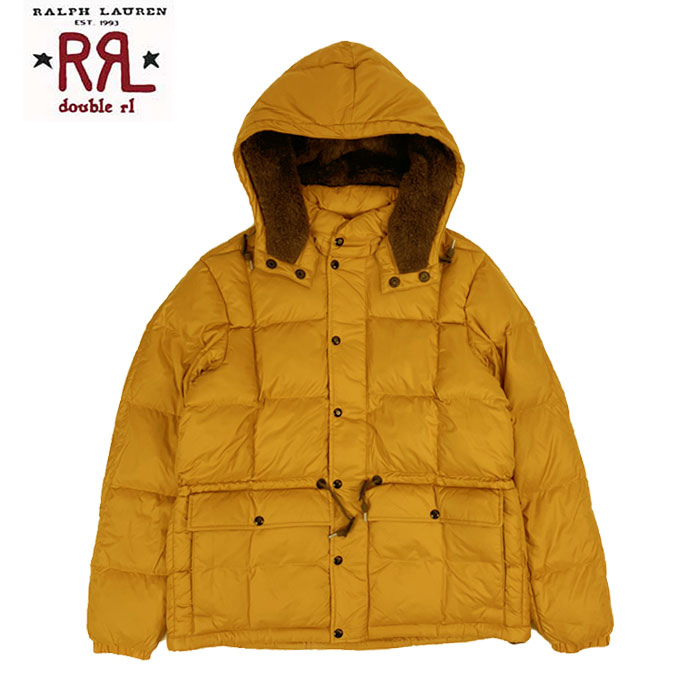 ラルフローレン ダブルアールエル フーデットキルテッド フーデッド ジャケット RRL ラルフローレン DOUBLE RL BRINKLOW QUILTED HOODED JACKET YELLOW