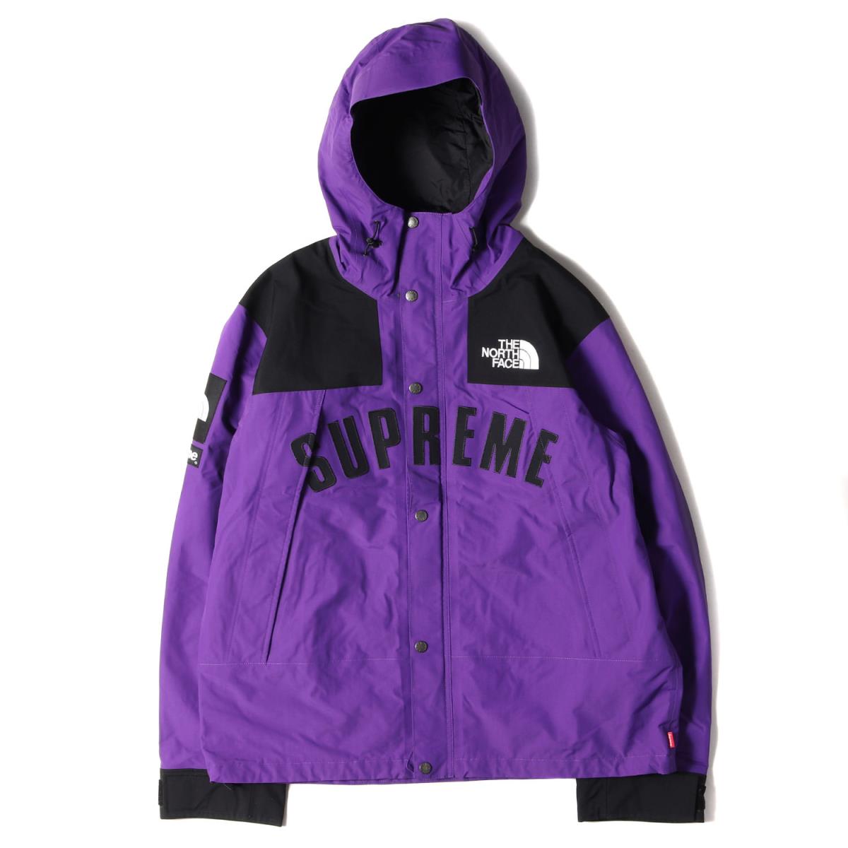 Supreme シュプリーム ノースフェイス ジャケット THE NORTH FACE ノースフェイス GORE-TEX ゴアテックス マウンテンジャケット アウター ブルゾン ARC MOUNTAIN JACKET 19SS パープル L 【メンズ】【中古】【美品】【K3356】