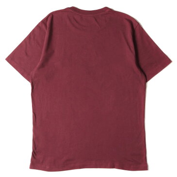COACH コーチ Tシャツ Disney カスタムワッペン付き シグネチャーロゴ クルーネック Tシャツ エンジ M 【メンズ】【中古】【美品】【K3074】