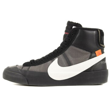 OFF-WHITE オフホワイト NIKE THE 10 BLAZER MID AA3832-001 18AW ナイキ ヴァージル・アブロー ブラック 黒 US4.5(23.5cm) 【レディース】【中古】【K3475】