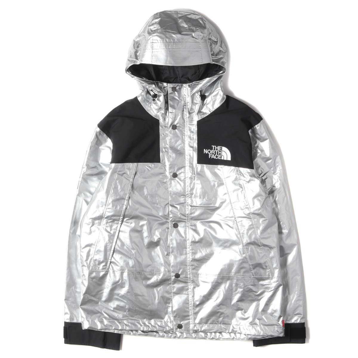 Supreme シュプリーム ジャケット THE NORTH FACE ノースフェイス メタリック マウンテンパーカー Metallic Mountain Parka 18SS シルバー M アウター ブルゾン コラボ 【メンズ】【中古】【美品】【K3211】