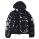 MONCLER モンクレール ダウンジャケット フード付き シャイニーナイロン フルジップ ダウンジ ...