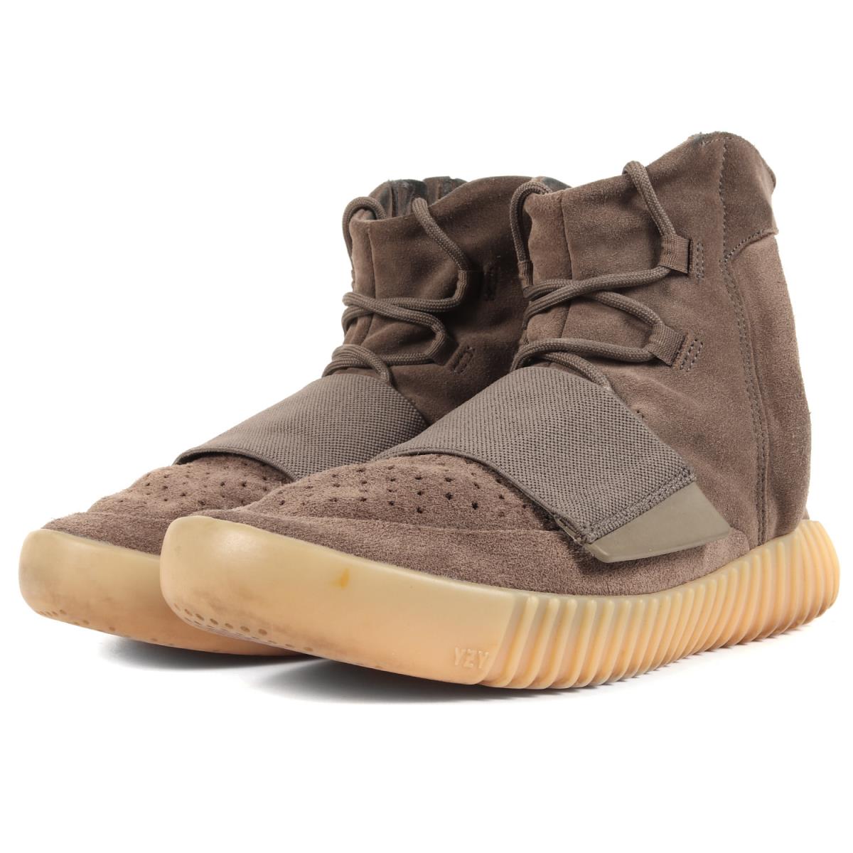 adidas アディダス YEEZY BOOST 750 LIGHT BROWN BY2456 ライトブラウン ガム US8 26cm 【メンズ】【中古】【K3474】