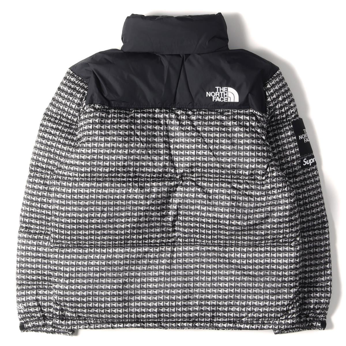 Supreme シュプリーム ジャケット THE NORTH FACE ノースフェイス スタッズ 柄 ヌプシ ダウンジャケット Studded Nuptse Jacket 21SS ブラック 黒 S アウター ブルゾン 【メンズ】【K3459】