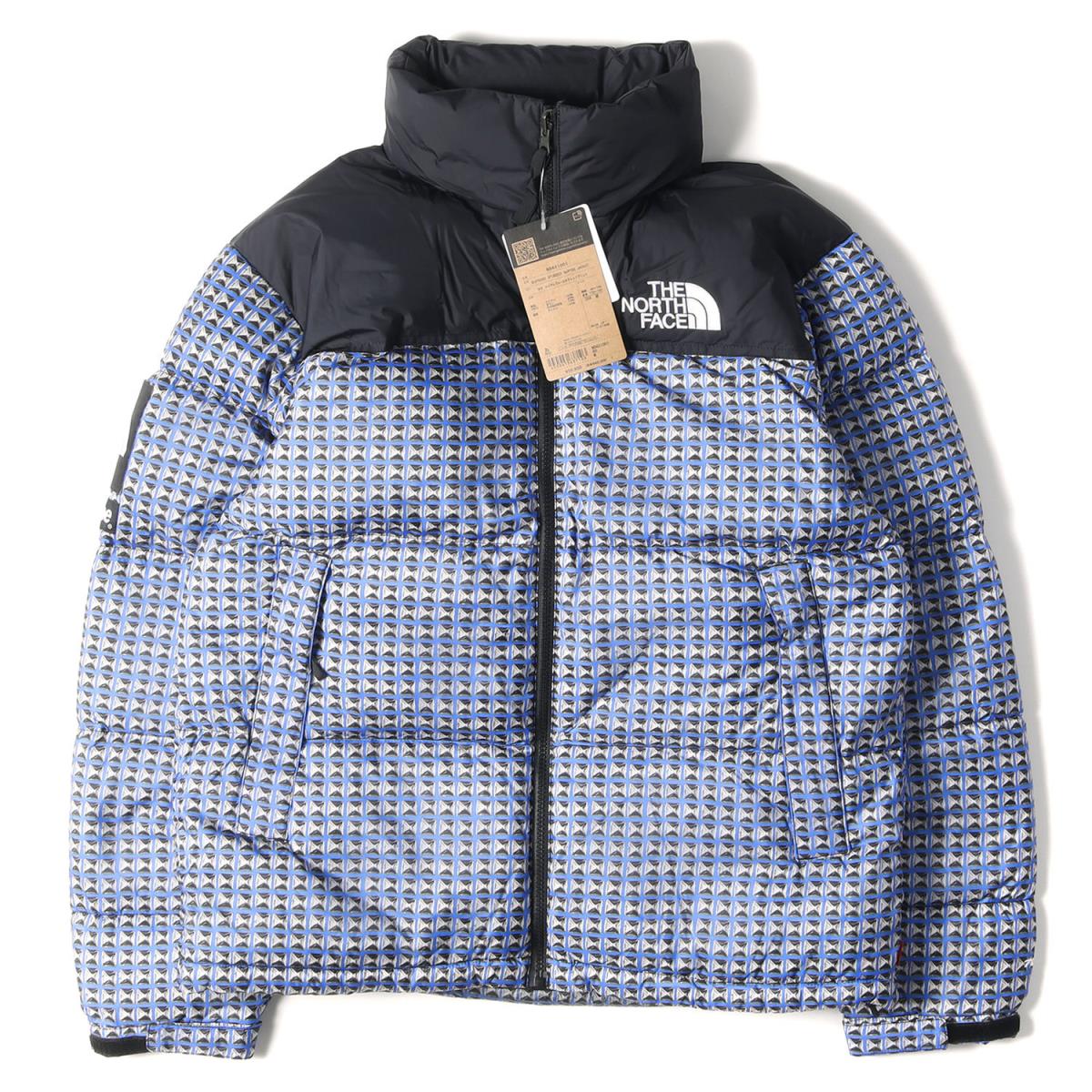 Supreme シュプリーム ジャケット THE NORTH FACE ノースフェイス スタッズ 柄 ヌプシ ダウンジャケット Studded Nuptse Jacket 21SS ロイヤル M アウター ブルゾン 【メンズ】【K3457】