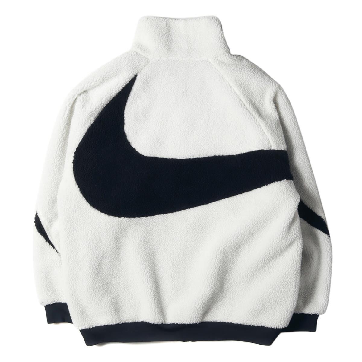 NIKE ナイキ ジャケット ビッグスウッシュ リバーシブル ボアジャケット BIG SWOOSH BOA JACKET 20AW ホワイト ネイビー 白紺 XXL アウター ブルゾン 【メンズ】【中古】【美品】【K3454】