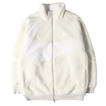 NIKE ナイキ ジャケット ビッグスウッシュ リバーシブル ボアジャケット BIG SWOOSH BOA JACKET 20AW ライトボーン スノーグレー XXL アウター ブルゾン 【メンズ】【中古】【美品】【K3469】