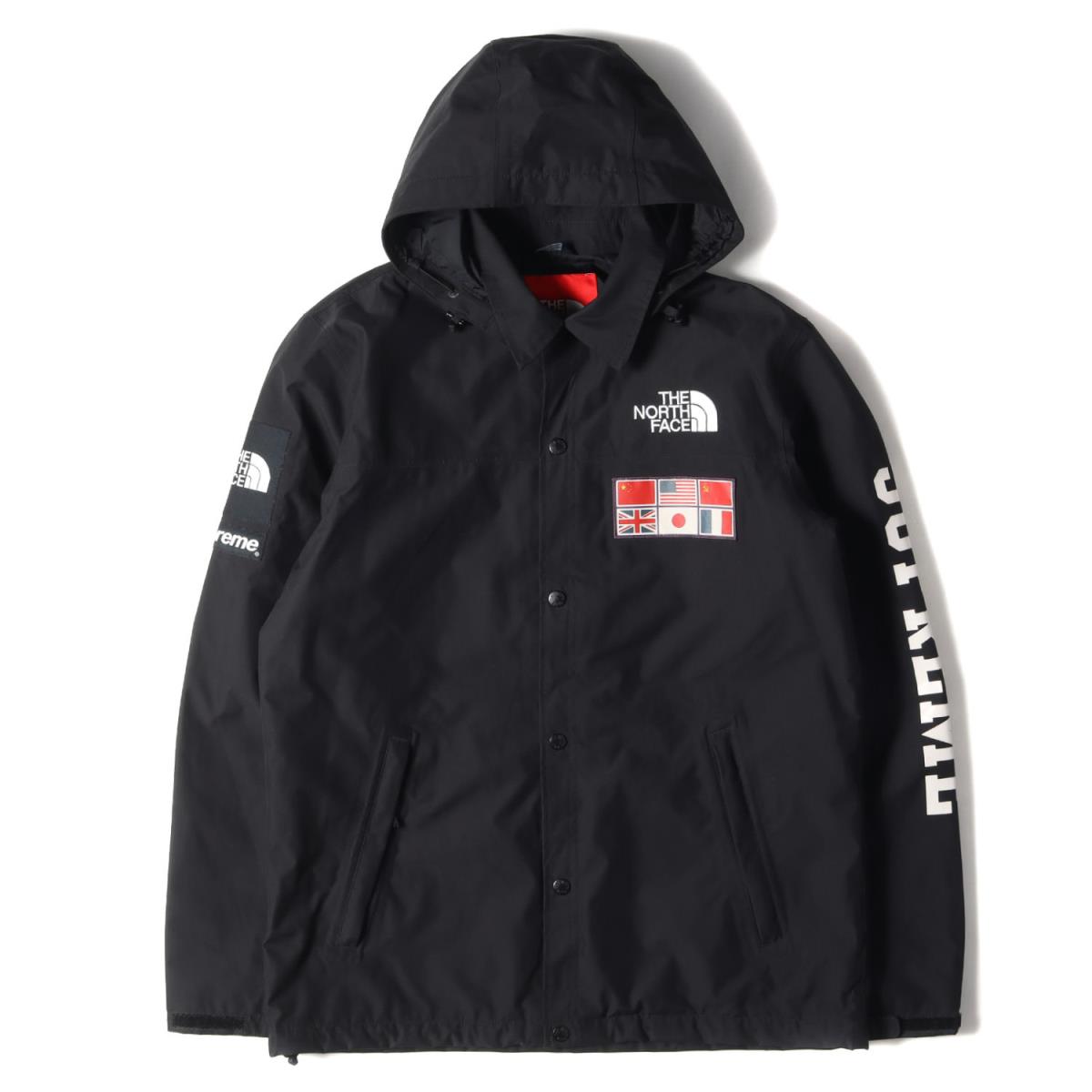 Supreme シュプリーム ジャケット THE NORTH FACE ノースフェイス コーチジャケット Expedition Coaches Jacket 14SS ブラック 黒 M アウター コラボ 【メンズ】【中古】【美品】【K3458】