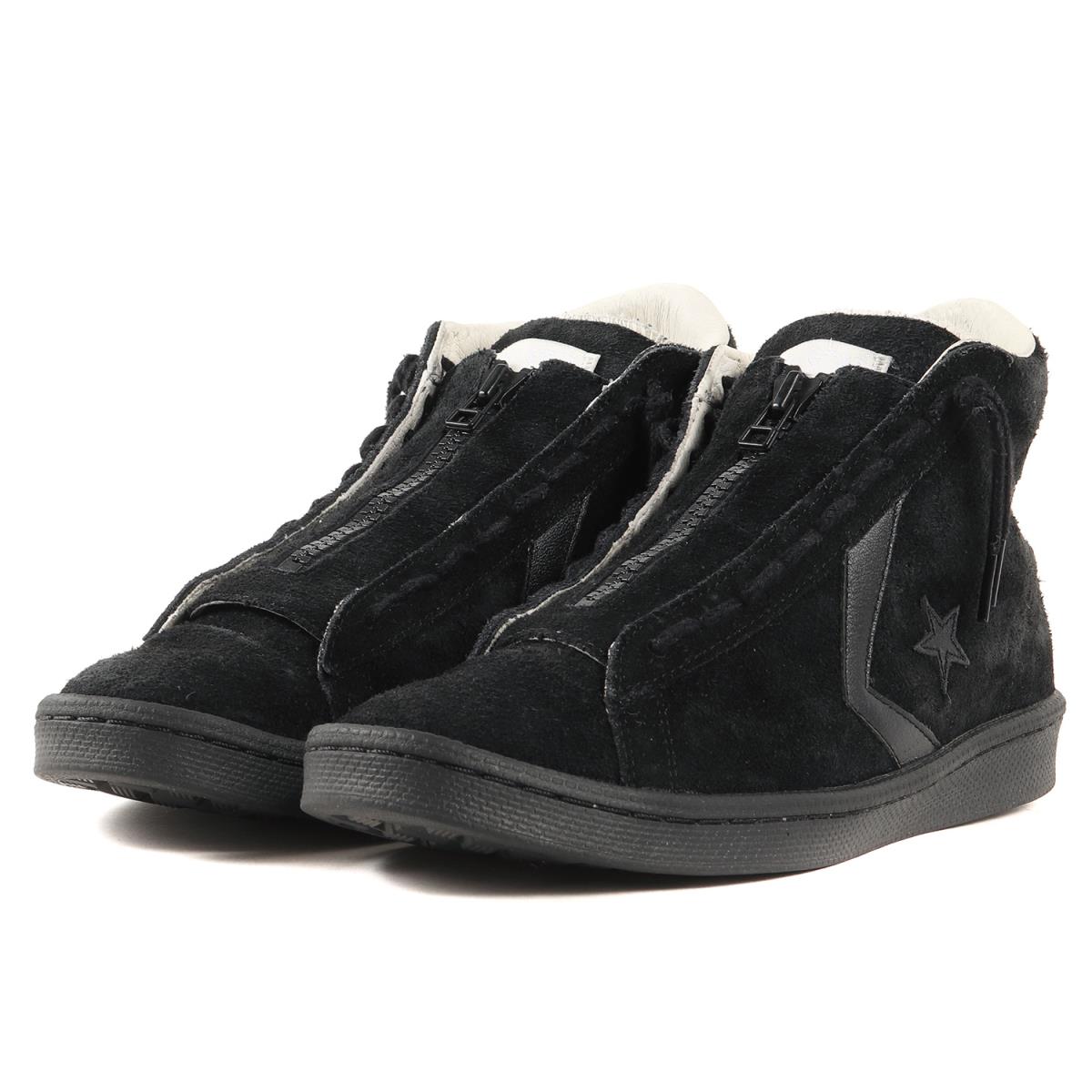 NONNATIVE ノンネイティブ CONVERSE PRO-LEATHER HI (34200460) 20AW コンバース プロレザー ブラック US9.5(27.5cm) スニーカー コラボ 【メンズ】【中古】【K3465】