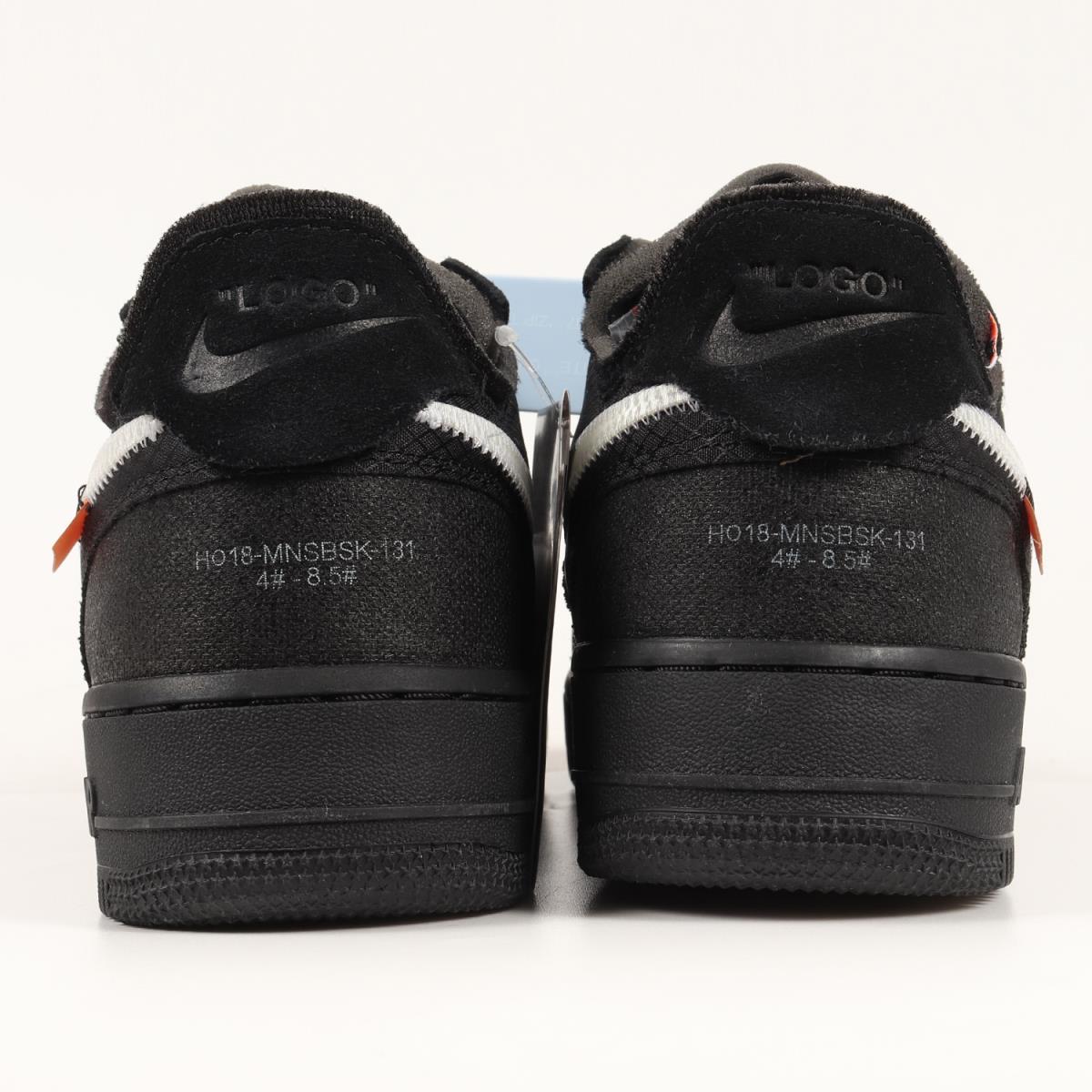 OFF-WHITE オフホワイト NIKE THE 10 AIR FORCE 1 LOW (AO4606-001) 18AW ナイキ エア フォースワン ブラック US8(26cm) スニーカー コラボ 【メンズ】【K3459】