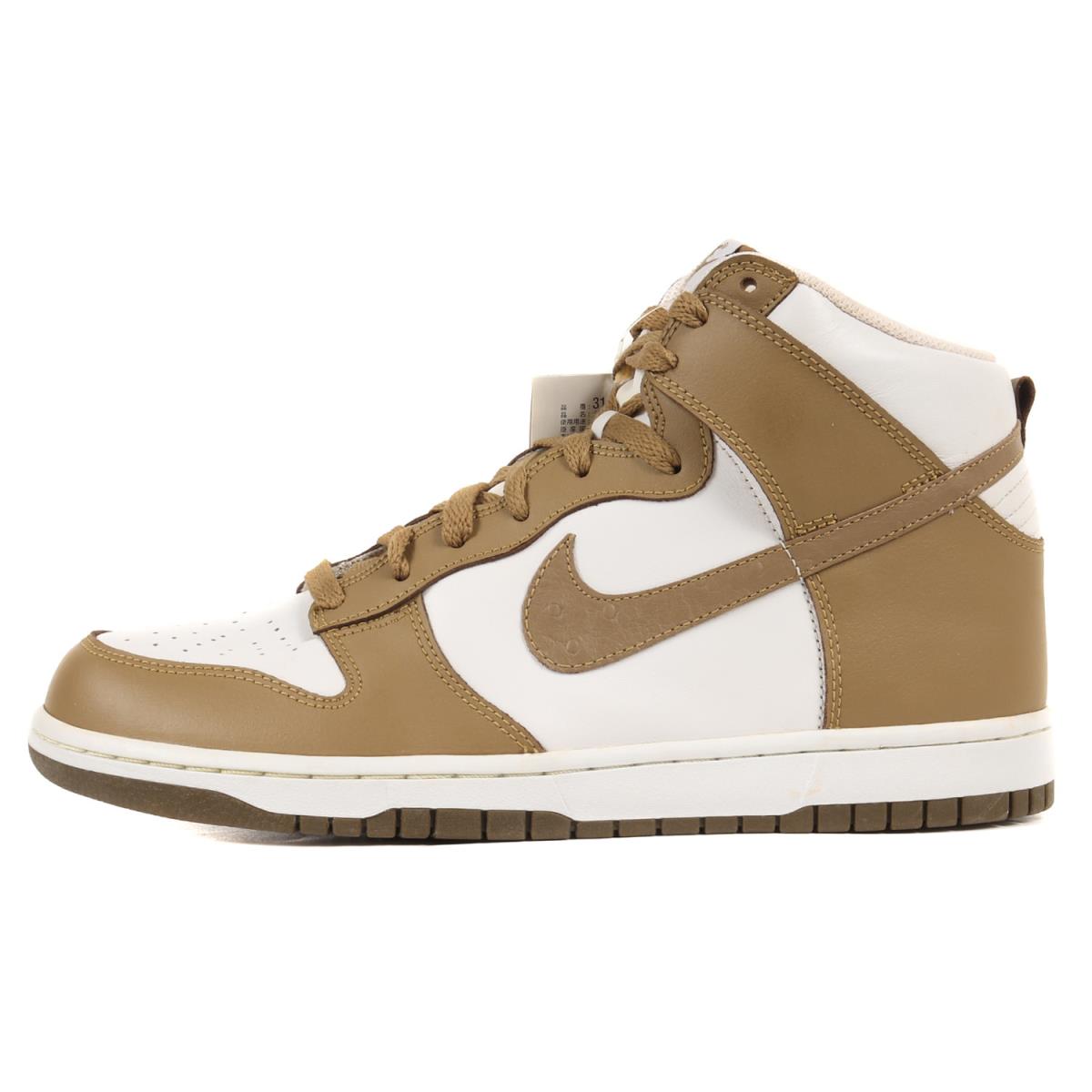 NIKE ナイキ DUNK HIGH Ostrich Swoosh Pack 2010年製 317982-108 デッドストック オーストリッチスウッシュパック ダンク ハイ ホワイト ブラウンケルプ US10(28cm) スニーカー 【メンズ】【K3466】