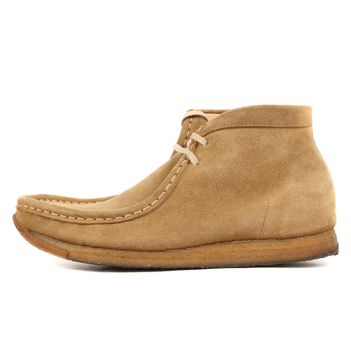 NONNATIVE ノンネイティブ スウェード レザー ワラビーブーツ COACH MOC SHOES HI COW SUEDE 18SS ベージュ 42(27.5cm) シューズ 靴 【メンズ】【中古】【K3464】