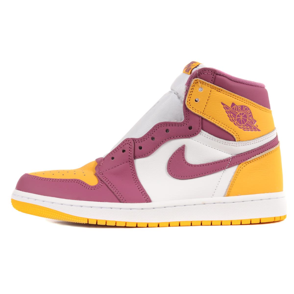 NIKE ナイキ AIR JORDAN 1 RETRO HIGH OG BROTHERHOOD (555088-706) エアジョーダン1 レトロ ハイ OG ブラザーフッド ユニバーシティゴールド ライトボルドー US9.5(27.5cm) スニーカー 【メンズ】【K3471】