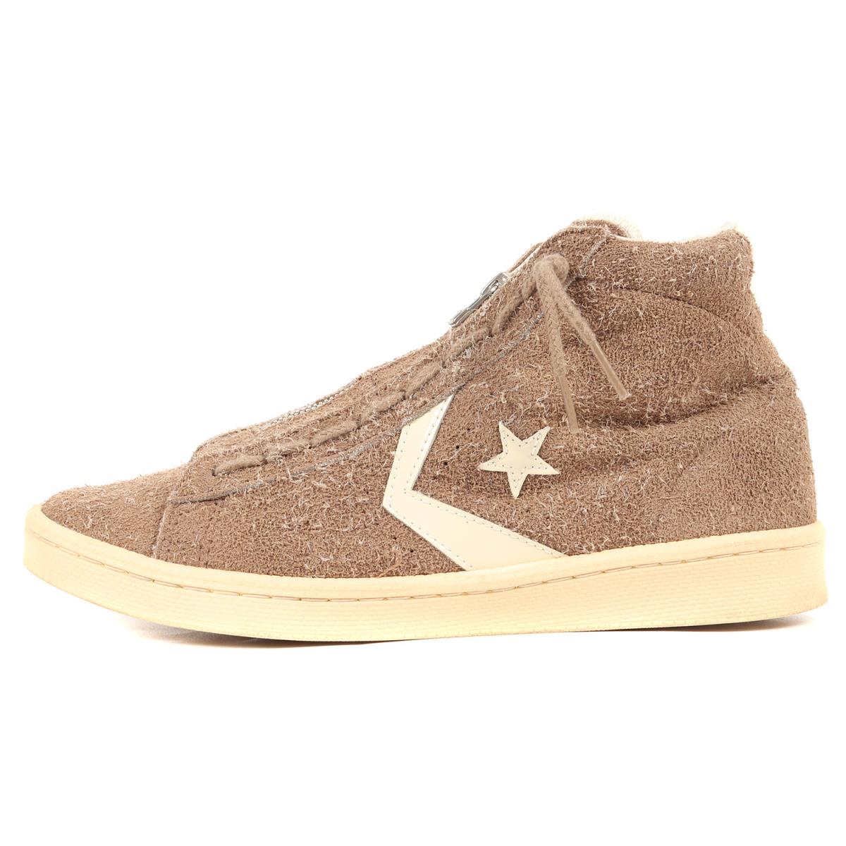 NONNATIVE ノンネイティブ CONVERSE コンバース スウェードプロレザーハイ PRO-LEATHER HI 16AW トープ US8.5(26.5cm) スニーカー コラボ 【メンズ】【中古】【美品】【K3468】