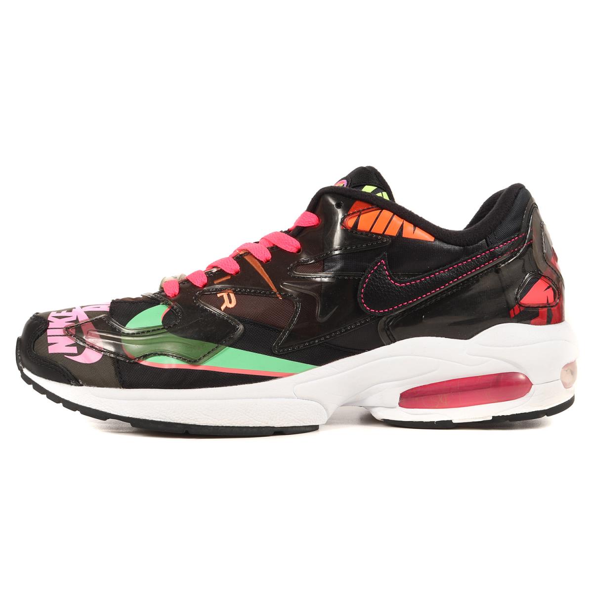 NIKE ナイキ ATMOS AIR MAX 2 LIGHT QS (CI5590-001) アトモス エアーマックス 2 ライト QS ブラック US10(28cm) スニーカー コラボ 【メンズ】【中古】【K3462】