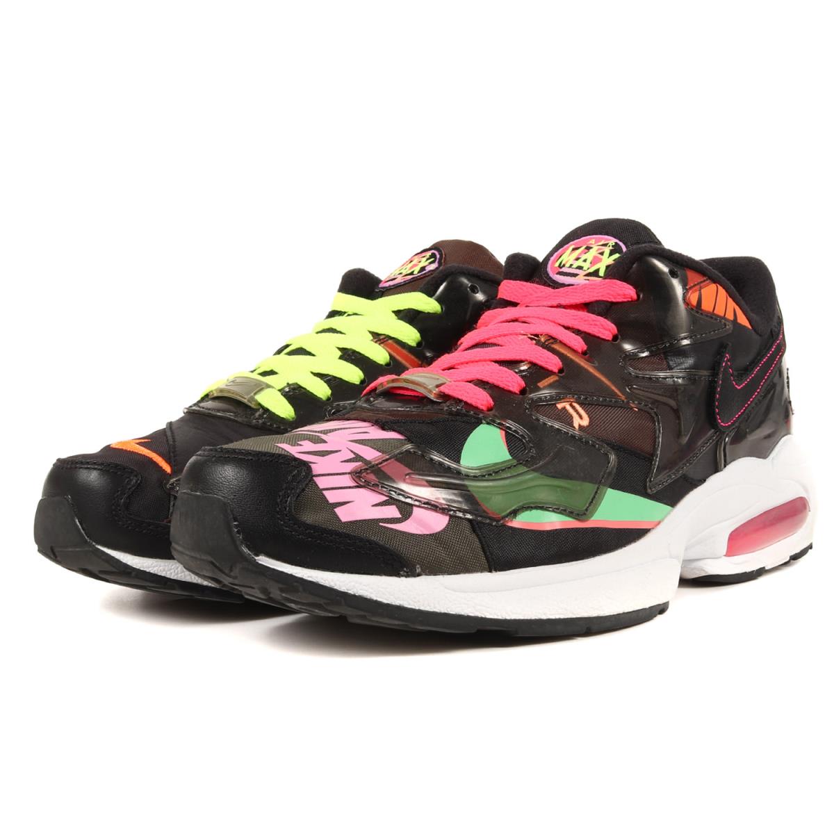 NIKE ナイキ ATMOS AIR MAX 2 LIGHT QS (CI5590-001) アトモス エアーマックス 2 ライト QS ブラック US10(28cm) スニーカー コラボ 【メンズ】【中古】【K3462】