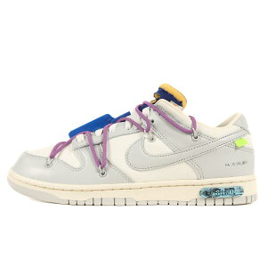 OFF-WHITE オフホワイト NIKE DUNK LOW The 50 / 1 OF 50 No.48 (DM1602-107) 21AW ナイキ ダンク ロー セイル ニュートラル グレー US9(27cm) スニーカー コラボ 【メンズ】【K3642】