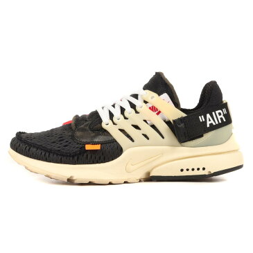 OFF-WHITE オフホワイト NIKE THE 10 AIR PRESTO (AA3830-001) 17AW ナイキ エア プレスト ブラック 黒 US7(25cm) スニーカー コラボ 【メンズ】【中古】【K3466】