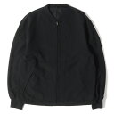 COMME des GARCONS コムデギャルソン ジャケット サイズ:M ドッキング ウール ギャバジン ジップ ブルゾン HOMME PLUS AD1992 アーカイブ 92AW ブラック 黒 アウター コート【メンズ】【中古】【美品】【K4055】