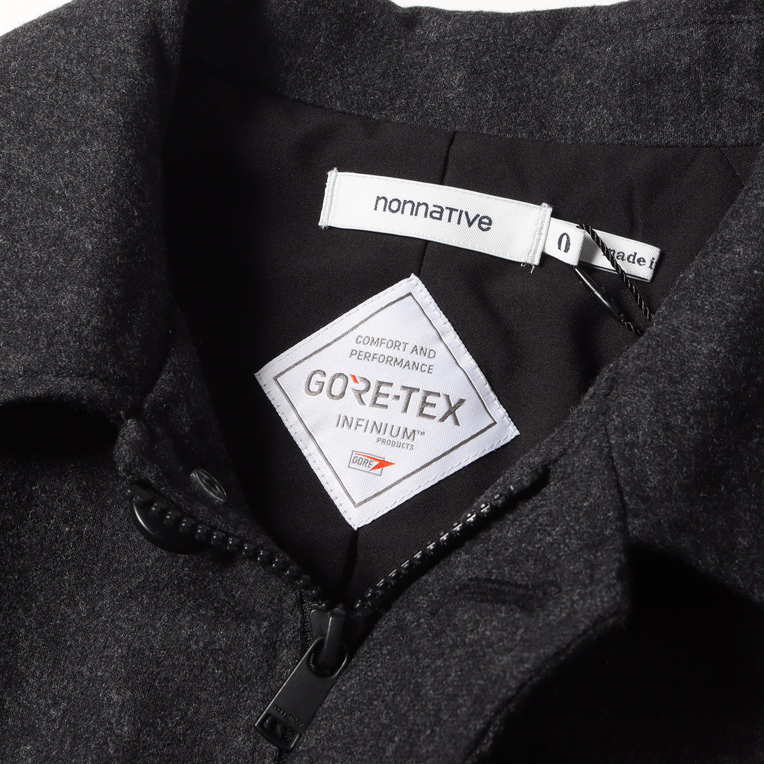 トです】 NONNATIVE ノンネイティブ コート ゴアテックス メルトン
