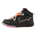 OFF-WHITE オフホワイト NIKE AIR FORCE 1 MID SP (DO6290-001) 22SS ナイキ エアフォース1 ミッド スペシャル ブラック クリア サイズ：US10.5 D 28.5cm スニーカー コラボ【メンズ】【K4051】