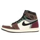 NIKE ナイキ AIR JORDAN 1 RETRO HIGH OG HAND CRAFTED (DH3097-001) 2021年 エアジョーダン1 レトロ ハイ ハンド クラフテッド ブラック アーキオブラウン サイズ：US10 28.0cm スニーカー【メンズ】【K4059】