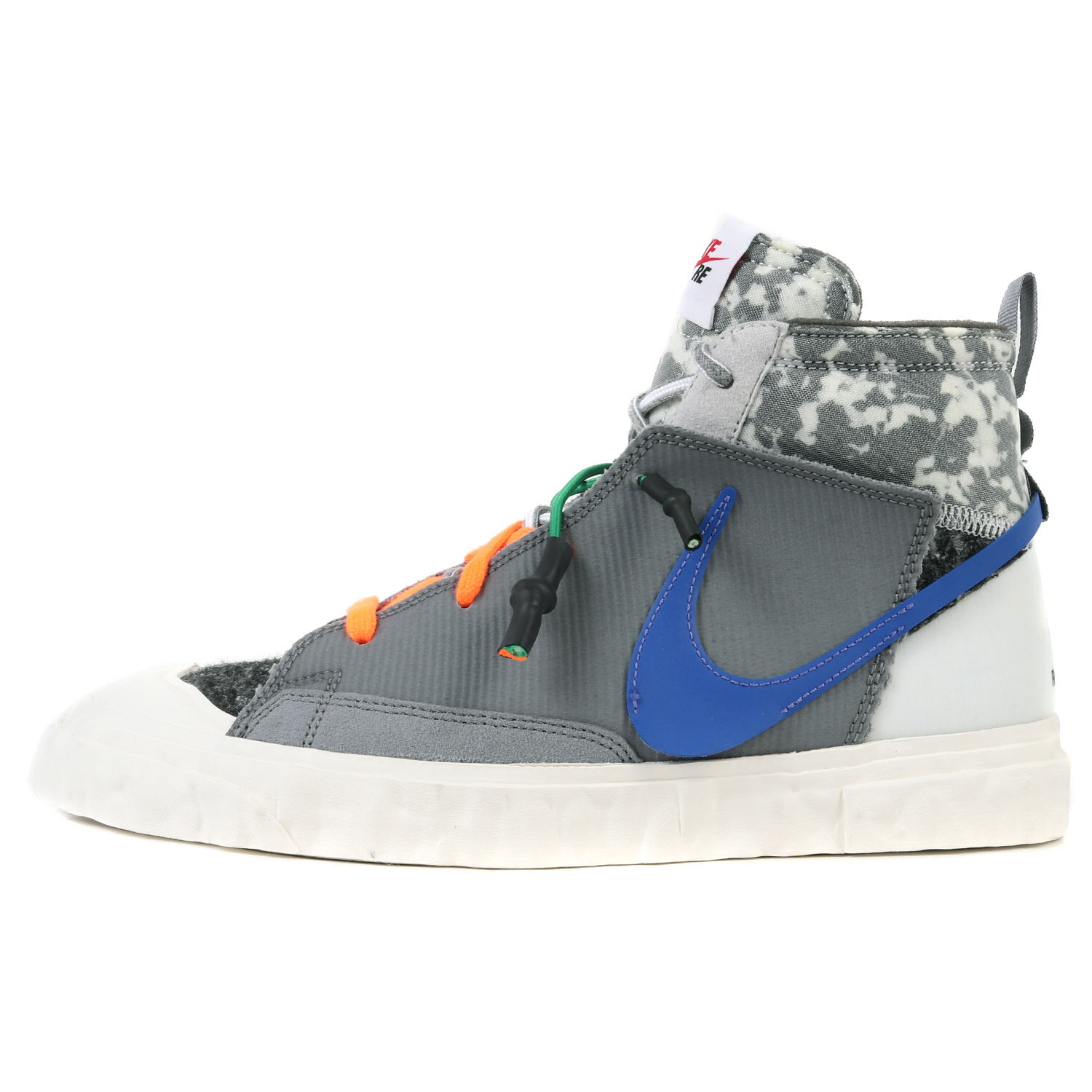 READYMADE レディメイド サイズ:26.5cm NIKE BLAZER MID / READYMADE VAST GREY (CZ3589-002) 21SS ナイキ ブレザー ミッド バストグレー バストグレー ペルシアンバイオレット US8.5 ミドルカット スニーカー コラボ シューズ 靴 【メンズ】【K4084】