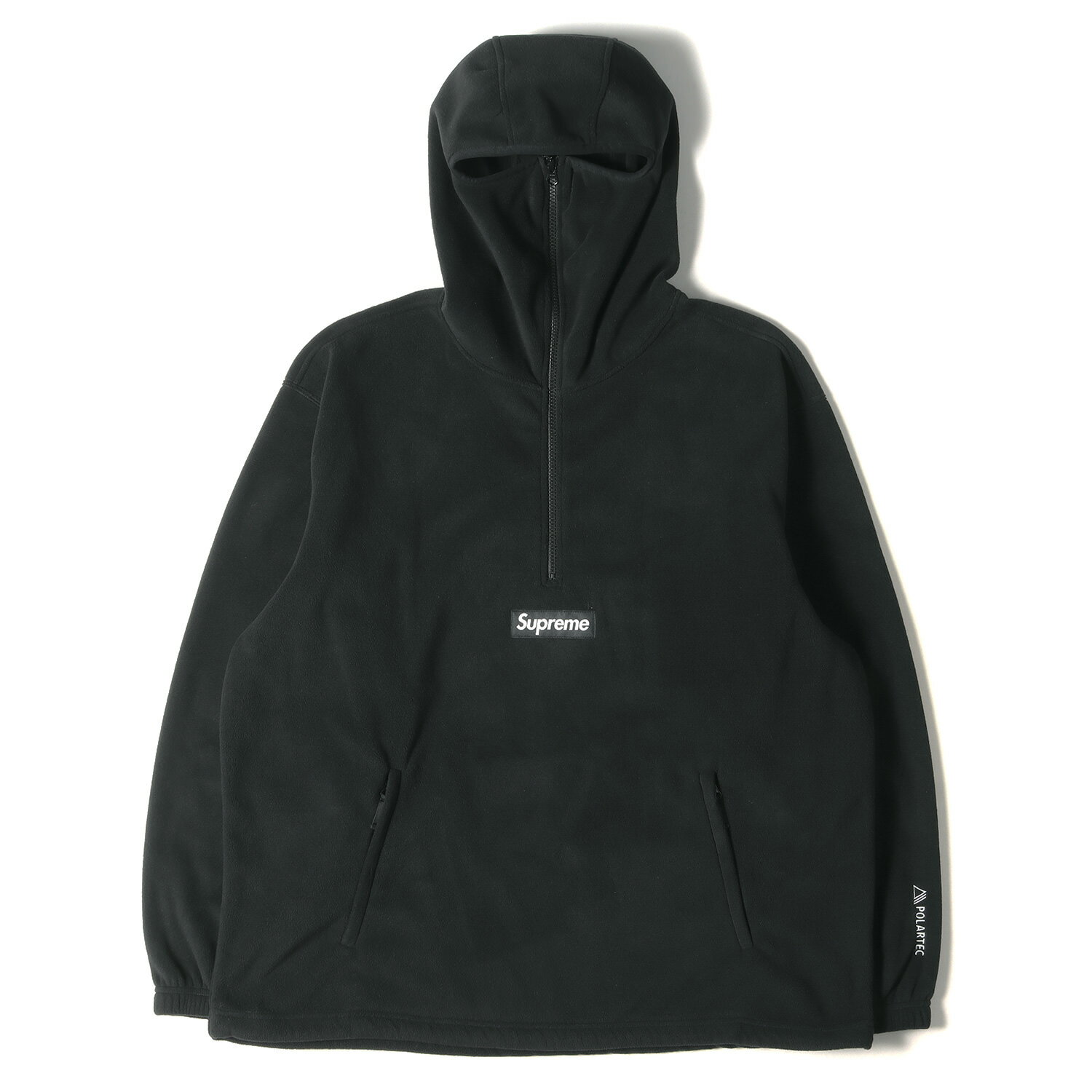 Supreme シュプリーム パーカー ポーラテックフリース フェイスマスク ハーフジップパーカー Polartec Facemask Half Zip Pullover 22AW ブラック 黒 XL トップス フーディー【メンズ】【中古】【美品】【K3829】