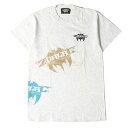 Others Vintage Brand ヴィンテージ ブランド Tシャツ ZORLAC ゾーラック マルチプリント クルーネックTシャツ USA製 90s アッシュグレー M スケートブランド トップス カットソー 半袖 【メンズ】【中古】【K4059】